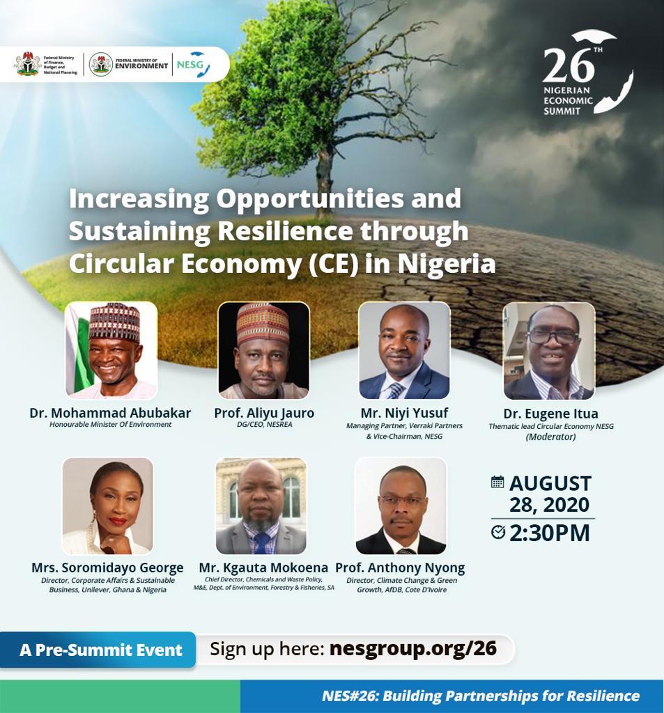NES26 Pre-summit Event: Increasing opportunities and sustaining resilience through Circular Economy in Nigeria